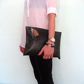 Дамска чанта clutch Snake
